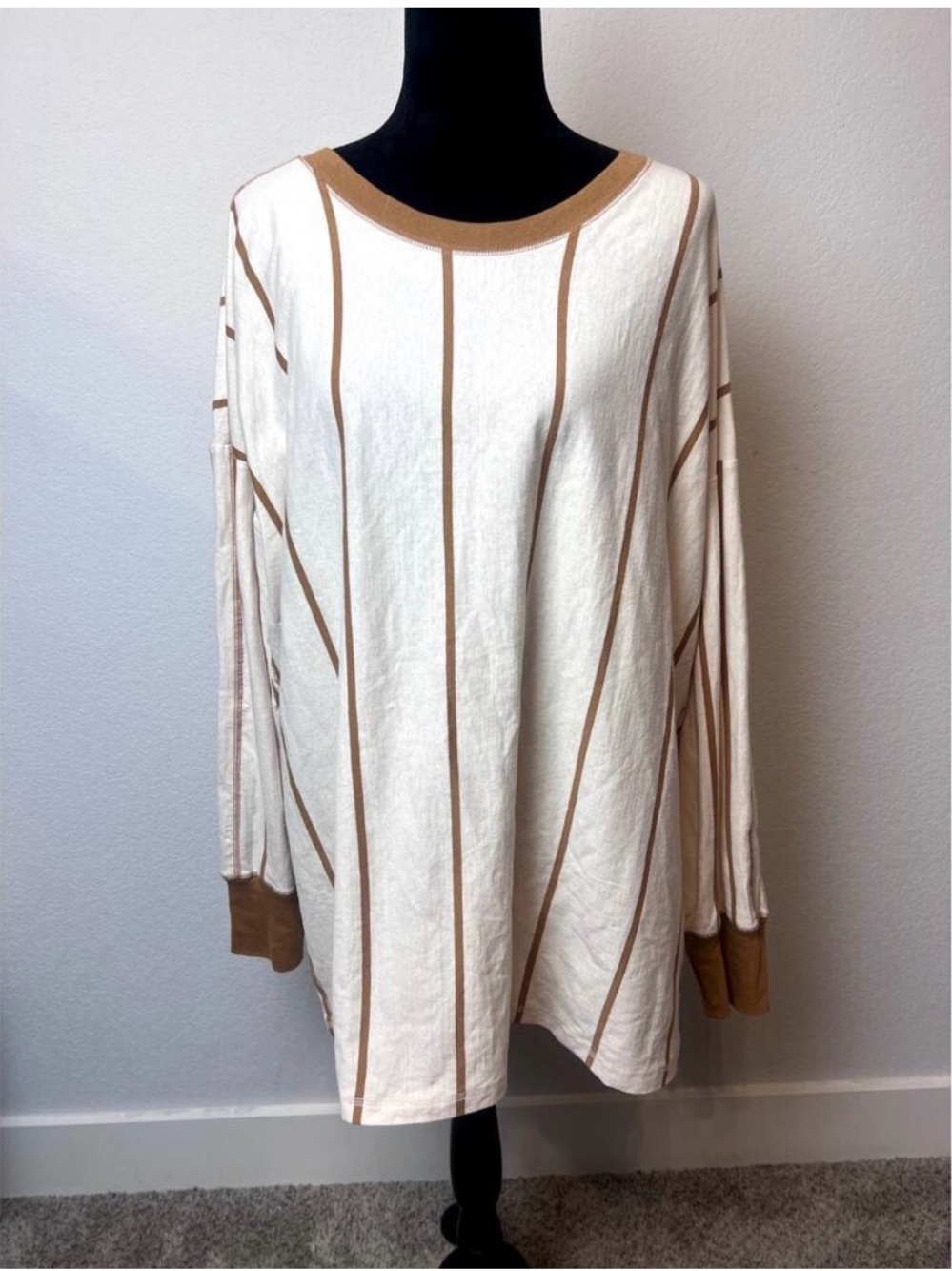 Free People Home Game Striped Layer Top - Picture 3 of 6